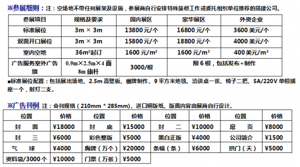 参展细则